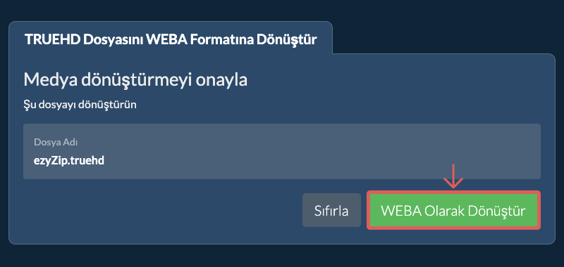 WEBA Olarak Dönüştür