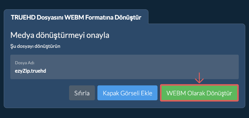 WEBM Olarak Dönüştür WEBM Olarak Dönüştür