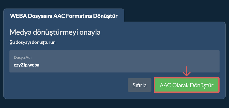 AAC Olarak Dönüştür AAC Olarak Dönüştür