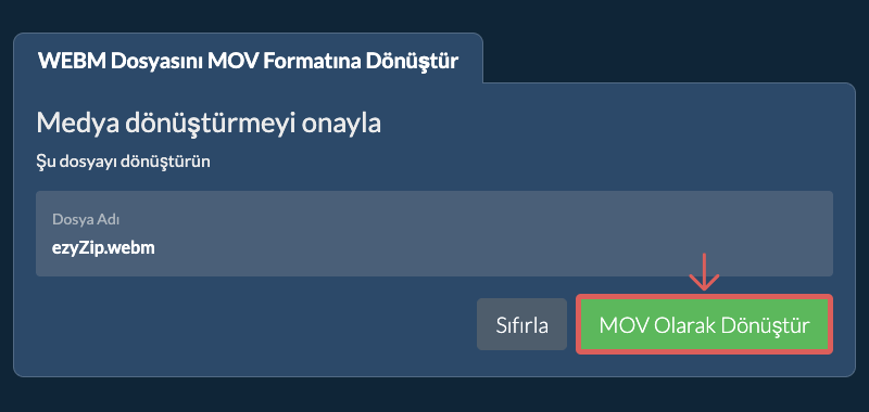 MOV Olarak Dönüştür MOV Olarak Dönüştür