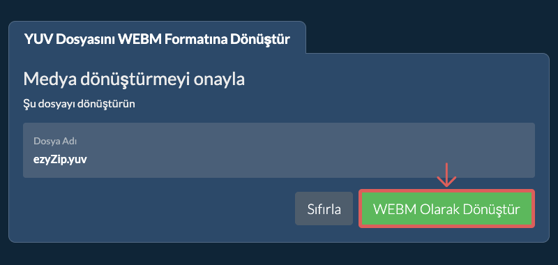 WEBM Olarak Dönüştür WEBM Olarak Dönüştür