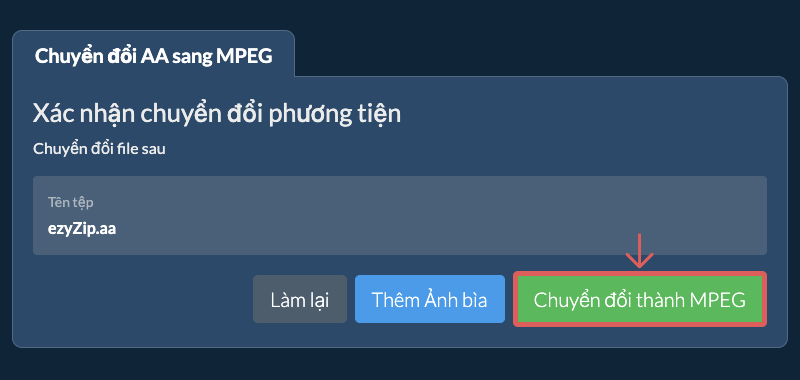 Chuyển đổi thành MPEG Chuyển đổi thành MPEG