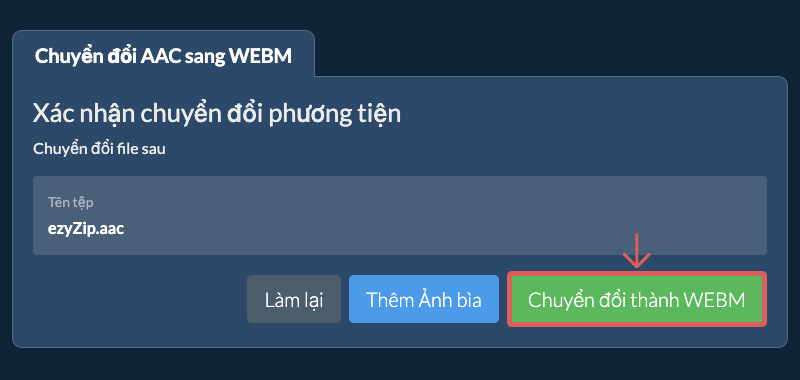 Chuyển đổi thành WEBM Chuyển đổi thành WEBM