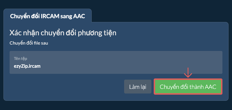 Chuyển đổi thành AAC Chuyển đổi thành AAC