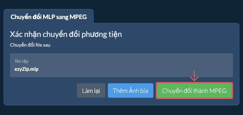 Chuyển đổi thành MPEG Chuyển đổi thành MPEG