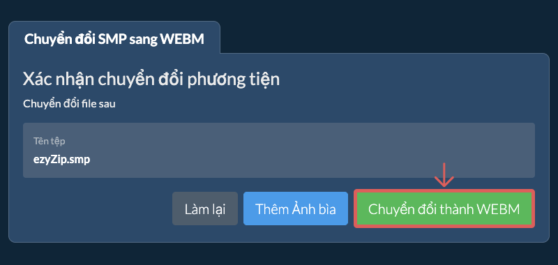 Chuyển đổi thành WEBM Chuyển đổi thành WEBM