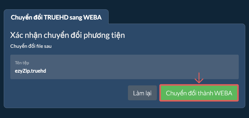 Chuyển đổi thành WEBA