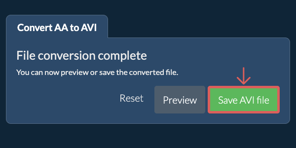 Save AVI file Convert to AVI