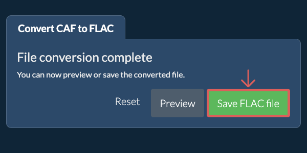 Convert to FLAC