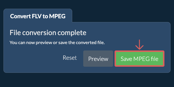 Convert to MPEG