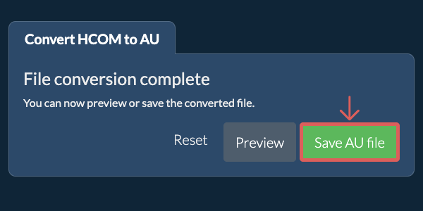 Convert to AU