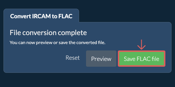 Convert to FLAC