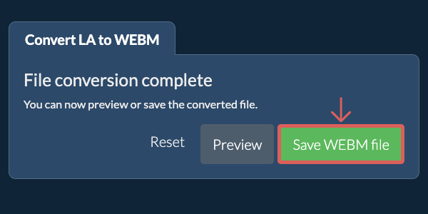 Convert to WEBM