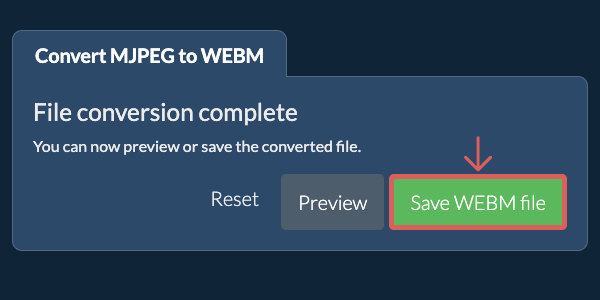 Save WEBM file Convert to WEBM