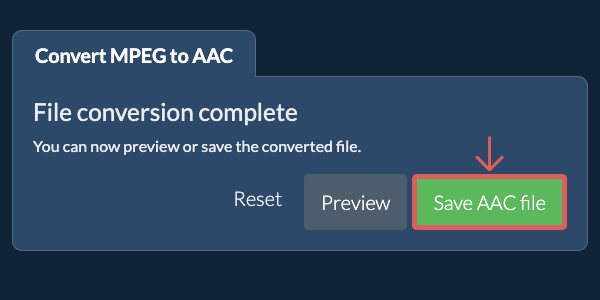 Convert to AAC