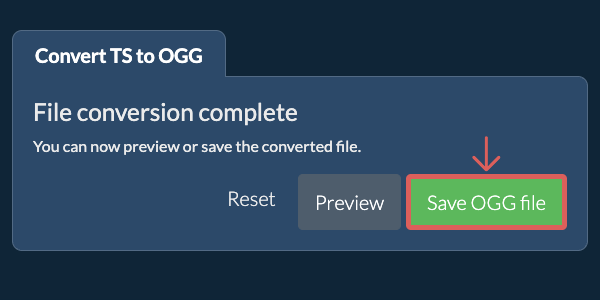 Convert to OGG