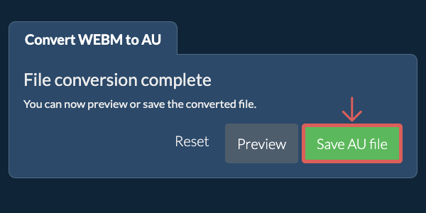 Convert to AU