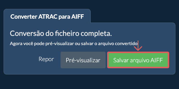 Converter em AIFF