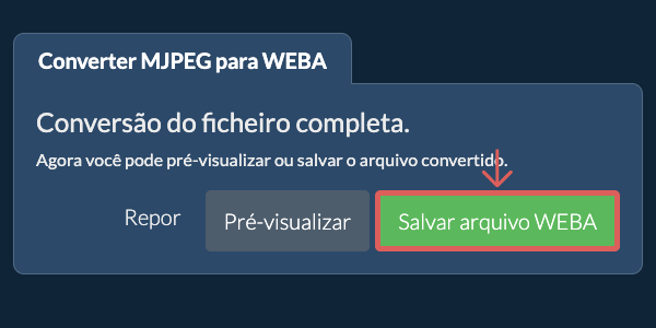 Converter em WEBA