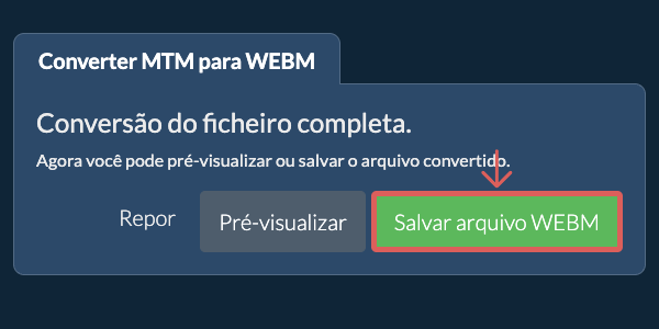Converter em WEBM