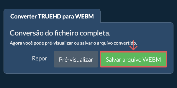 Salvar arquivo WEBM Converter em WEBM