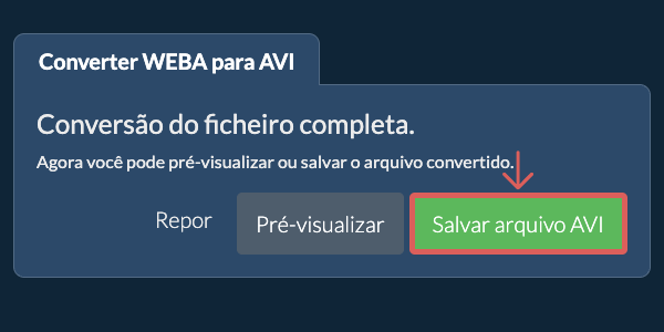 Converter em AVI