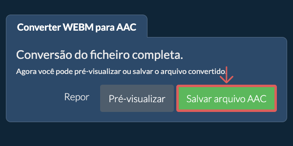 Converter em AAC