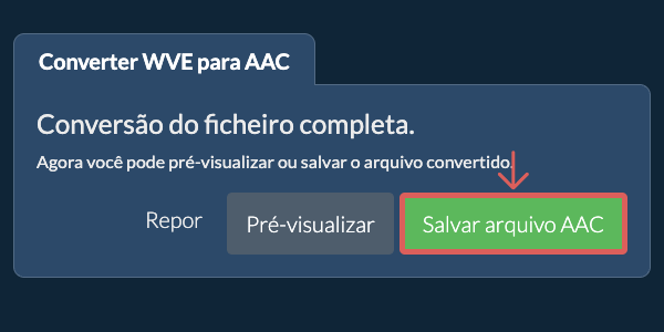 Converter em AAC