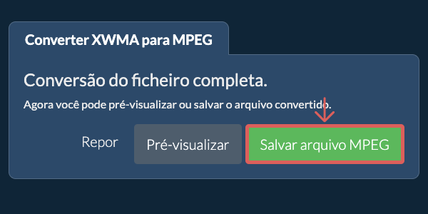 Salvar arquivo MPEG Converter em MPEG