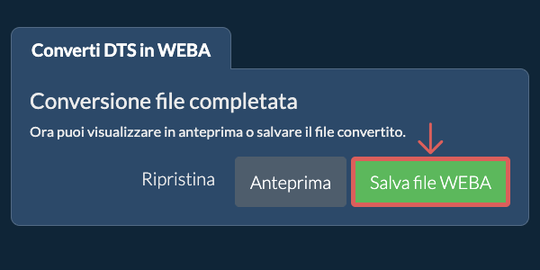 Converti in WEBA