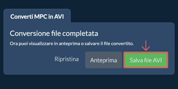 Converti in AVI