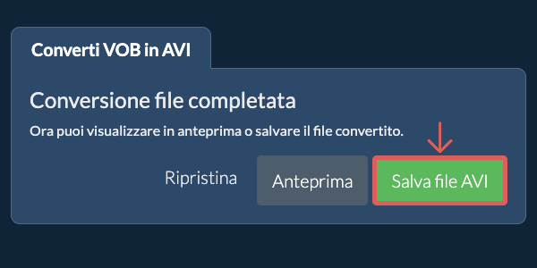 Converti in AVI