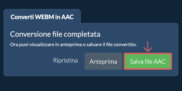 Converti in AAC