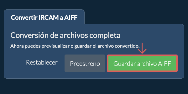 Convertir a AIFF