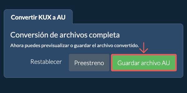 Convertir a AU