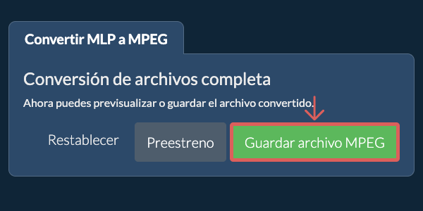 Convertir a MPEG