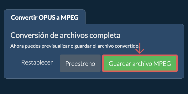 Convertir a MPEG