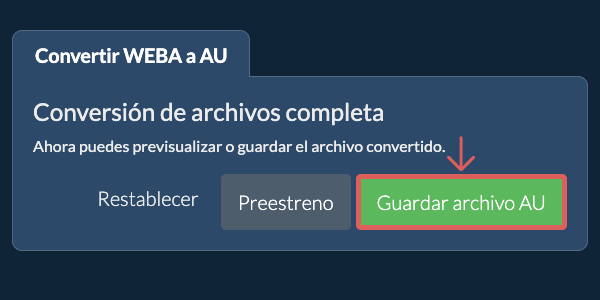 Convertir a AU