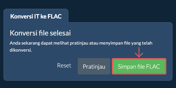 Konversi ke FLAC
