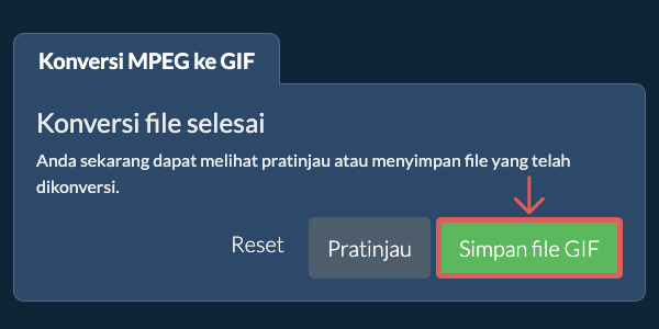 Konversi ke GIF