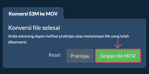 Konversi ke MOV