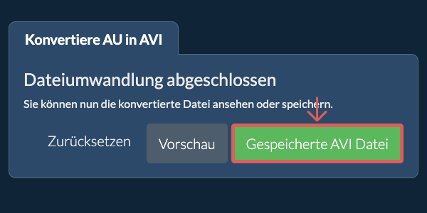 Gespeicherte AVI Datei In AVI konvertieren