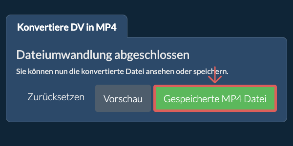 Gespeicherte MP4 Datei In MP4 konvertieren