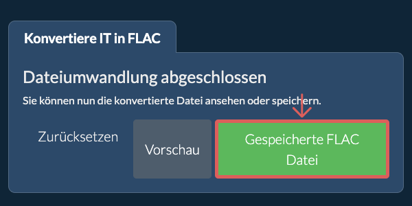 Gespeicherte FLAC Datei In FLAC konvertieren