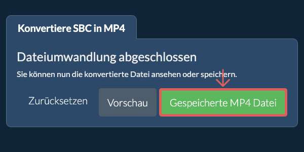 Gespeicherte MP4 Datei In MP4 konvertieren