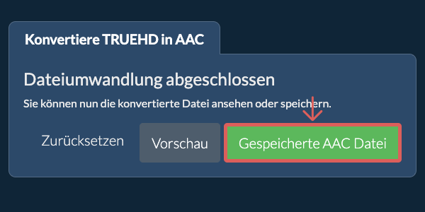 Gespeicherte AAC Datei In AAC konvertieren