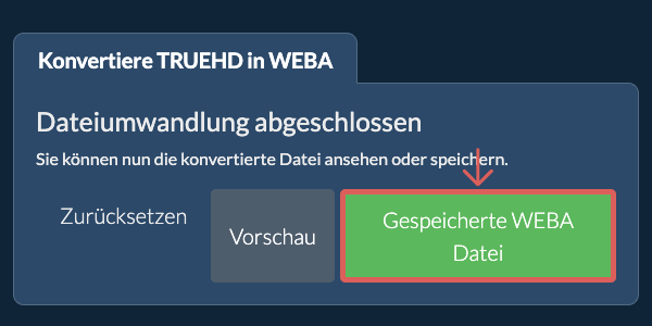 Gespeicherte WEBA Datei In WEBA konvertieren
