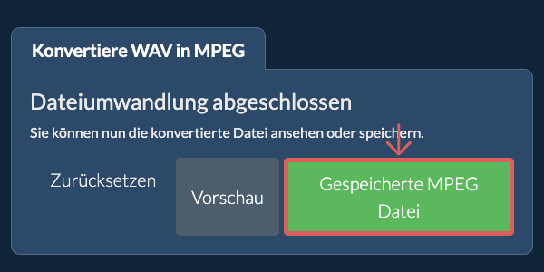 In MPEG konvertieren