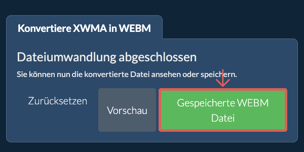 Gespeicherte WEBM Datei In WEBM konvertieren