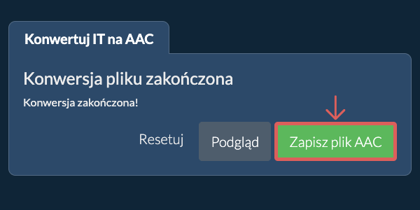 Konwertuj na AAC